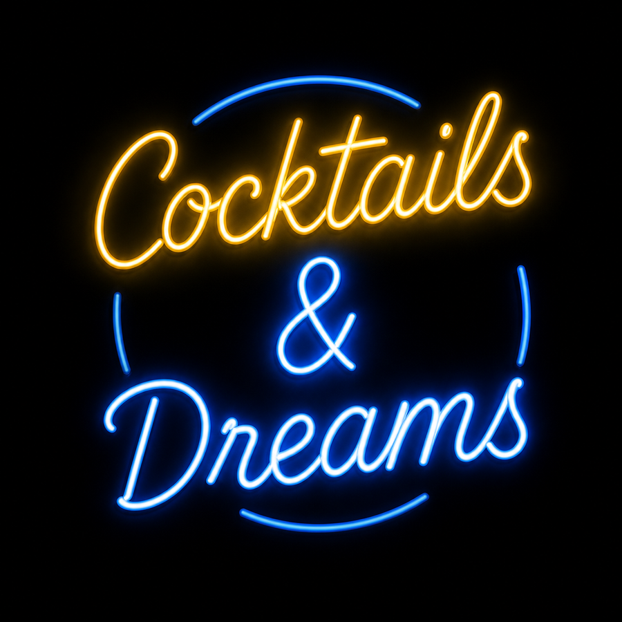 Bespoke neon positioned above a customer service counter