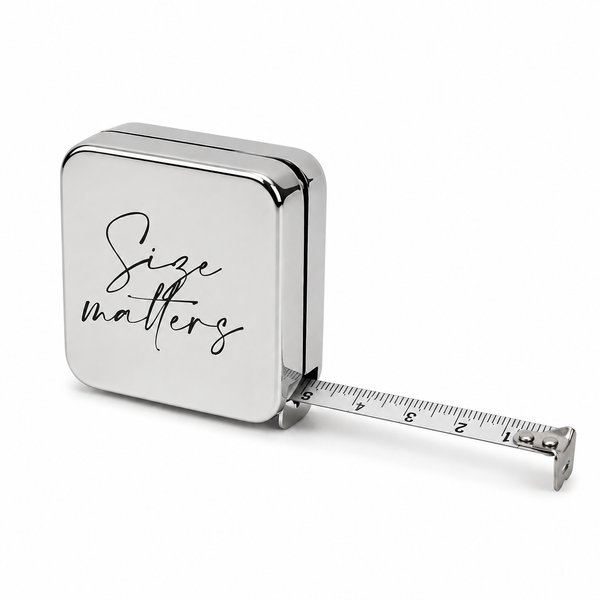 Size matters Etched Compact Tape Measure