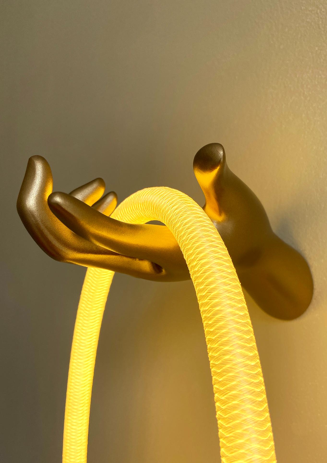 5m Ocean Rope Light styled across a living room wall with warm ambient glow