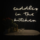 Cuddles in the kitchen