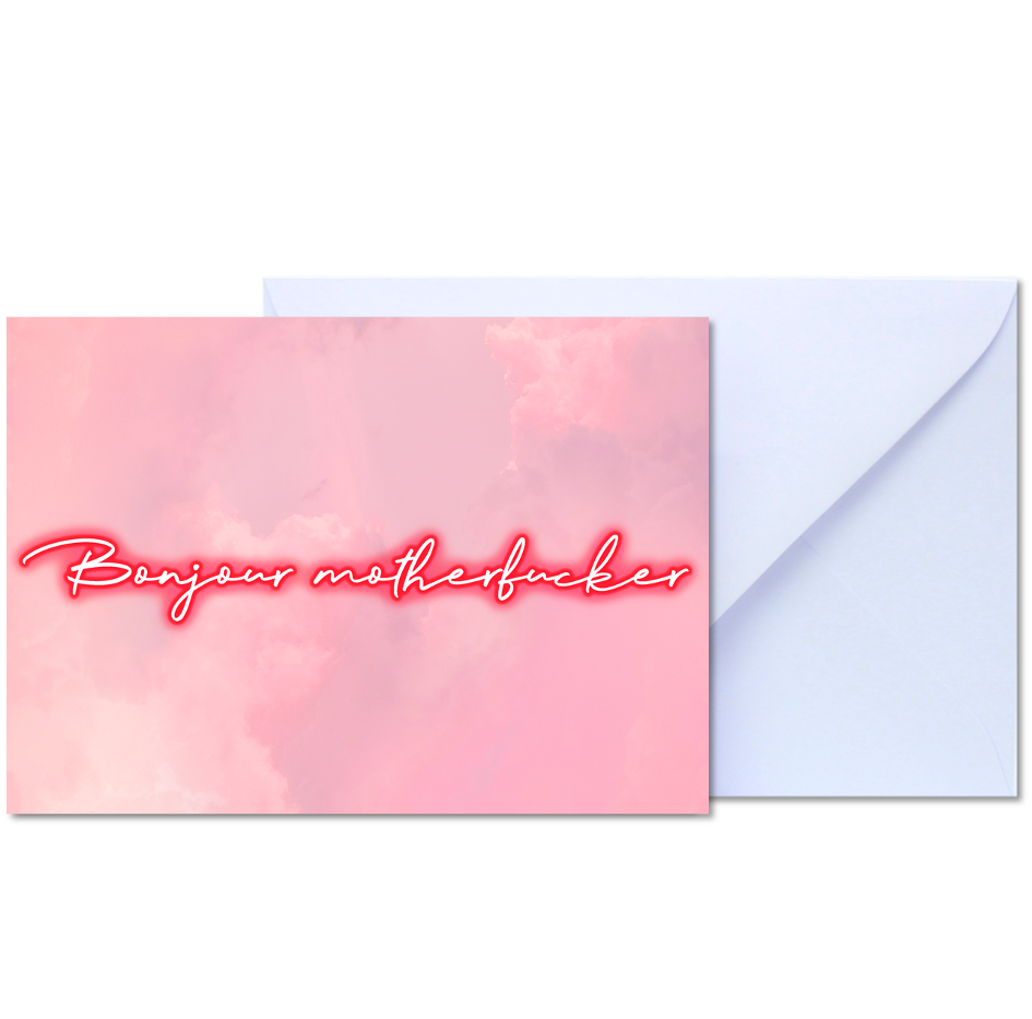 GREETING CARD - BONJOUR MF
