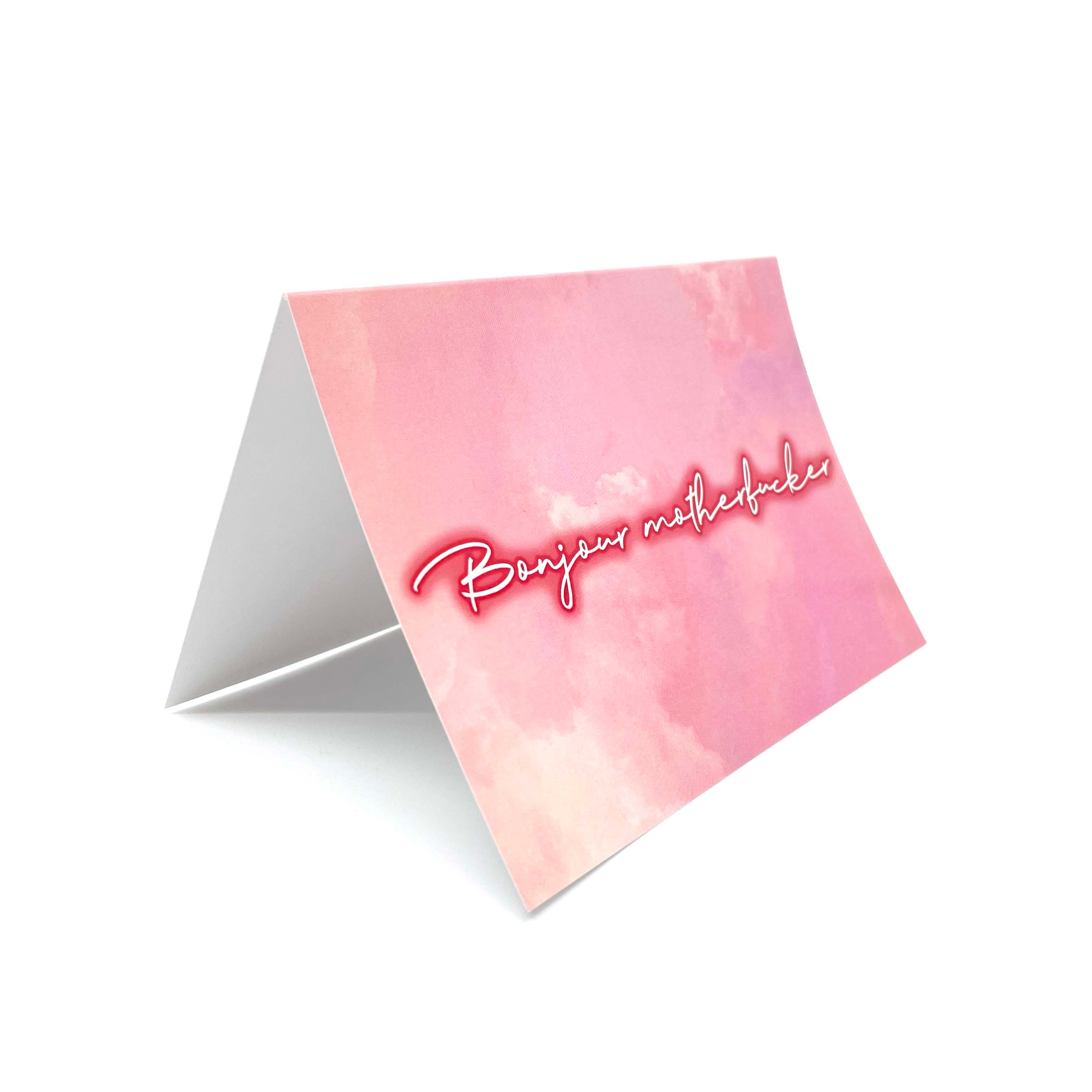 GREETING CARD - BONJOUR MF