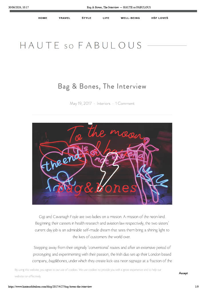 BAG&BONES press release image