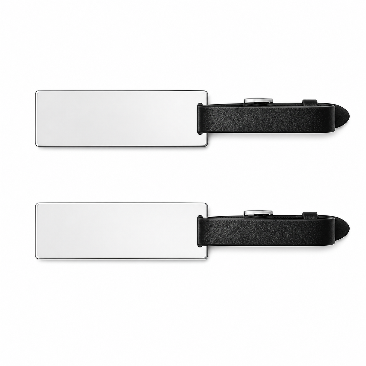 Carry On Pair of Etched Luggage Tags