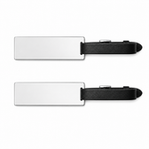 Carry On Pair of Etched Luggage Tags