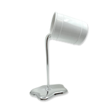 The Silver Paint Pot handmade sculptural home décor piece with white pot and glossy silver drip effect