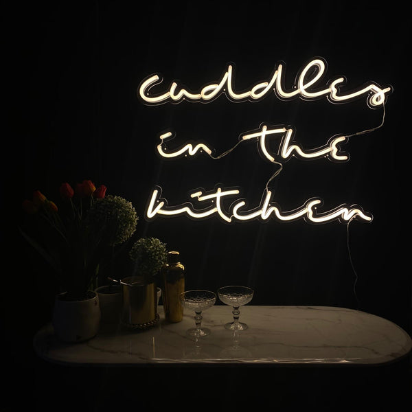 Cuddles in the kitchen