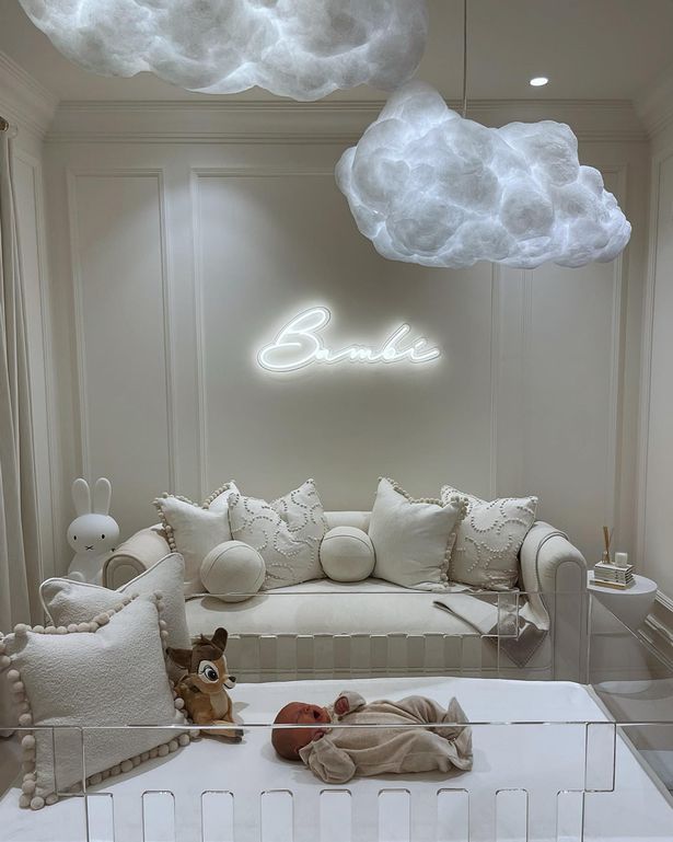 Custom LED neon designed around the architecture of an interior.