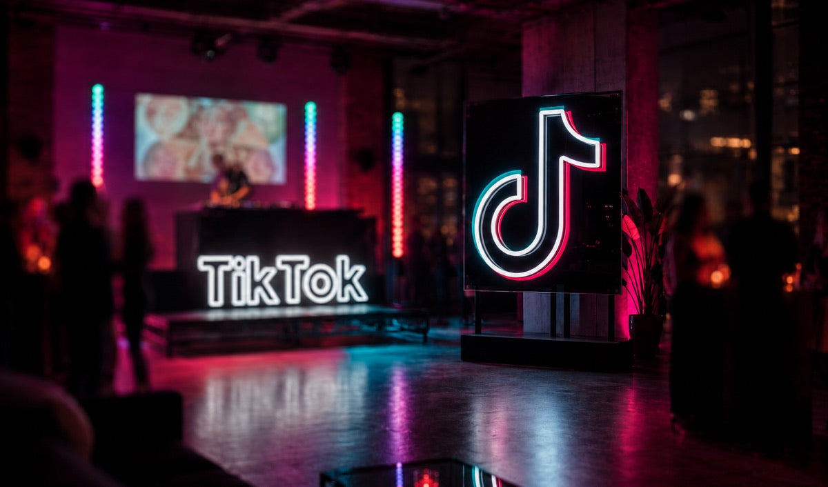 Bespoke neon lighting for TikTok